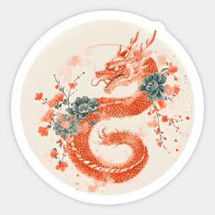 Dragon Festival: Lunar Celebration, Festive Art, and Asian Traditions Sticker